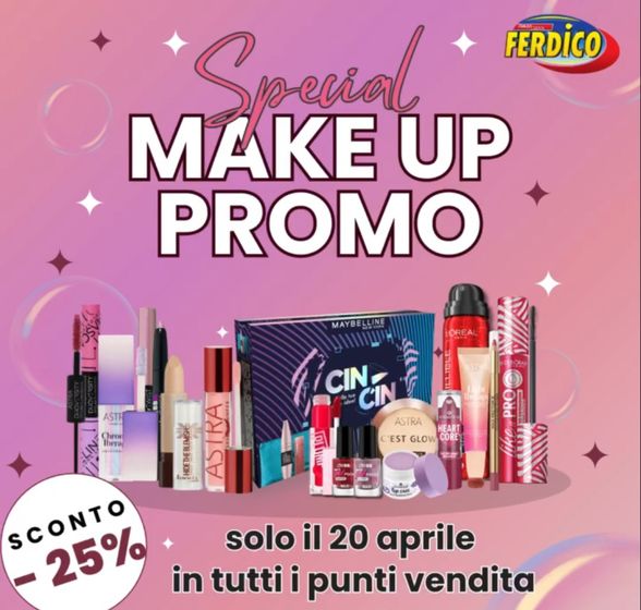 Volantino Ferdico a Palermo | Make up promo | 19/4/2024 - 20/4/2024