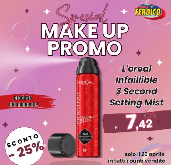 Volantino Ferdico a Palermo | Make up promo | 19/4/2024 - 20/4/2024