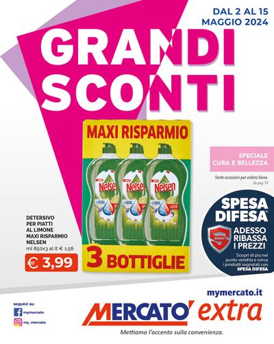 Volantino Mercatò Extra a Alessandria | Grandi sconti | 2/5/2024 - 15/5/2024