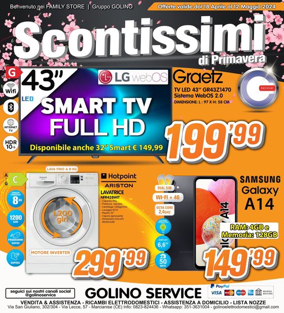 Volantino Golino Service a Marcianise | Scontissimi | 19/4/2024 - 12/5/2024