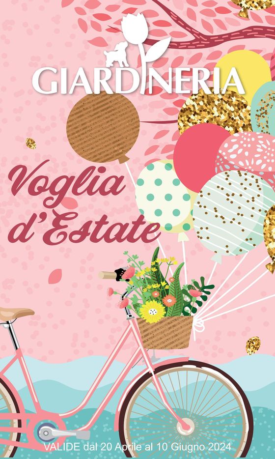 Volantino Giardineria a Castelletto sopra Ticino | Voglia d'estate | 22/4/2024 - 10/6/2024