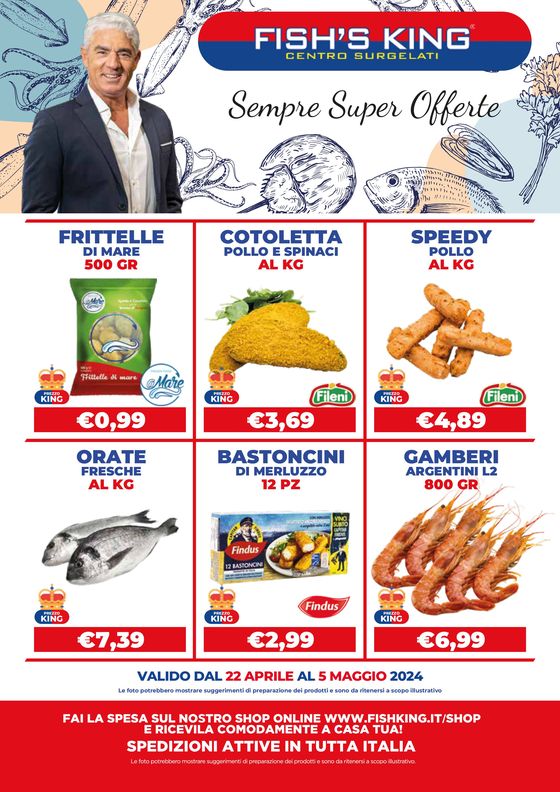 Volantino Fish's King a Napoli | Offerte | 22/4/2024 - 5/5/2024