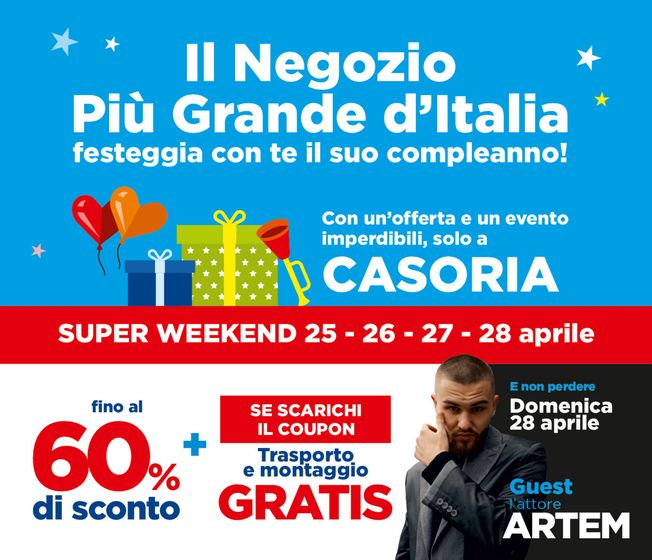 Volantino Mondo Camerette  a Giugliano in Campania | Super weekend | 25/4/2024 - 28/4/2024
