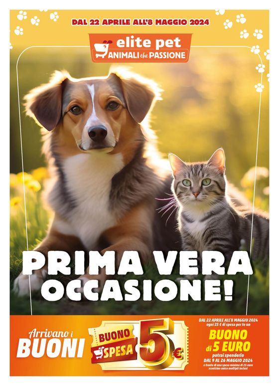 Volantino Elite Pet a Ciampino | Prima vera occasione!  | 22/4/2024 - 8/5/2024