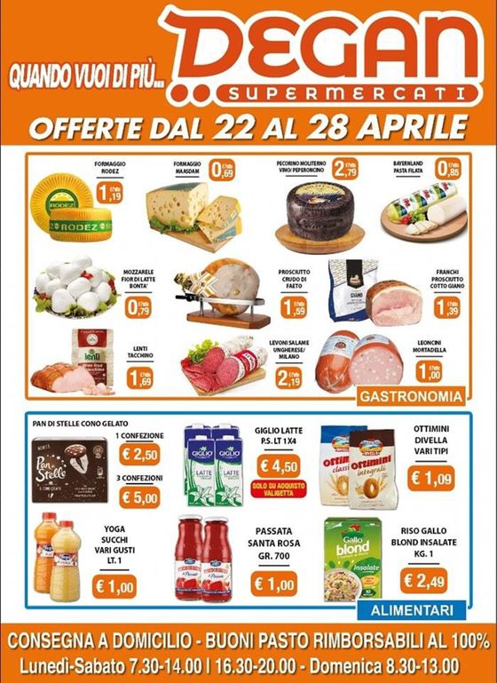 Volantino Degan Supermercati a Brindisi | Quando vuoi di piu... | 22/4/2024 - 28/4/2024