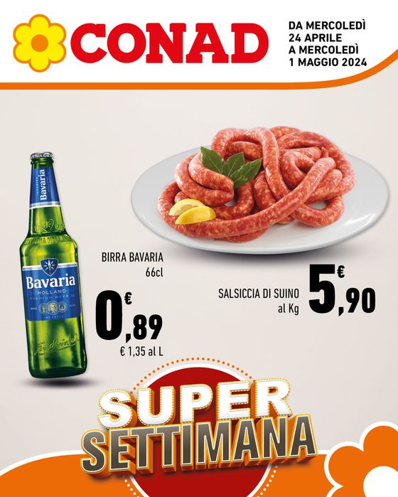 Volantino Conad a Favara | Super settimana | 24/4/2024 - 1/5/2024