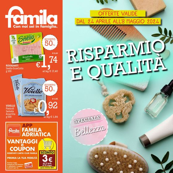 Volantino Famila a Forlimpopoli | Risparmio e qualita  | 24/4/2024 - 8/5/2024
