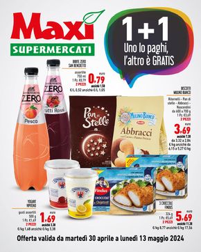 Volantino Maxi Supermercati a Casto | 1+1 | 30/4/2024 - 13/5/2024