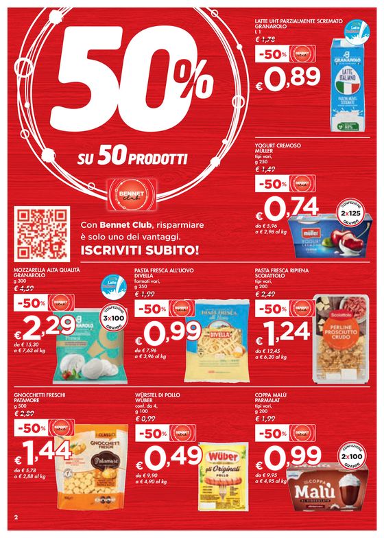 Volantino Bennet a Torino | 50% su 50 prodotti | 26/4/2024 - 8/5/2024
