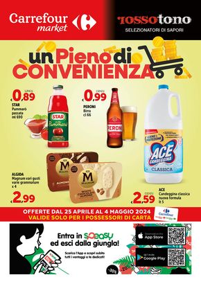 Volantino Carrefour Market a Palagonia | Un Pieno di convenienza | 25/4/2024 - 4/5/2024
