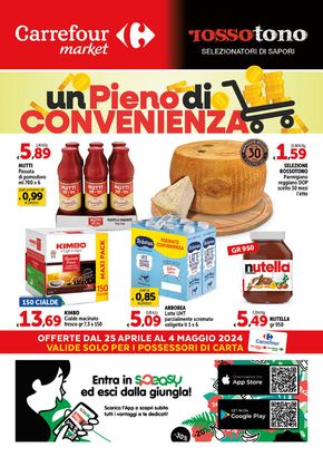 Volantino Carrefour Market a Avellino | Un Pieno di convenienza | 25/4/2024 - 4/5/2024