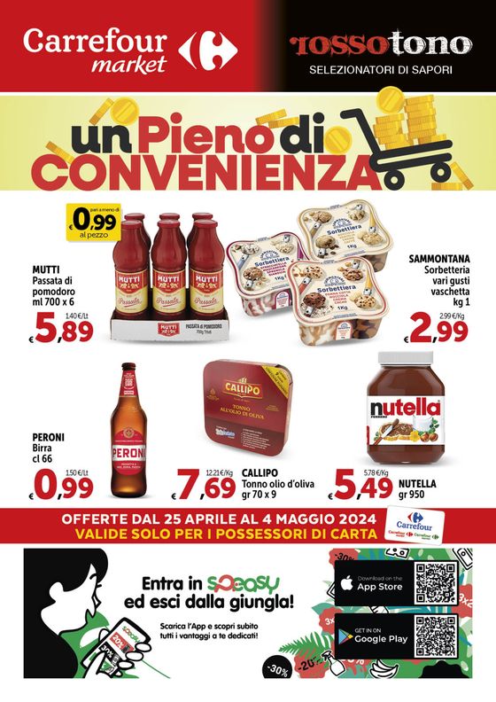Volantino Carrefour Market a Corigliano-Rossano | Un Pieno di convenienza | 25/4/2024 - 4/5/2024