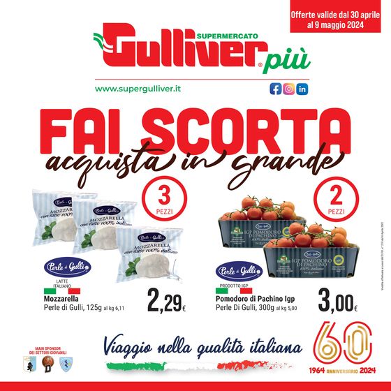 Volantino Gulliver a Mede | Fai scorta | 30/4/2024 - 9/5/2024