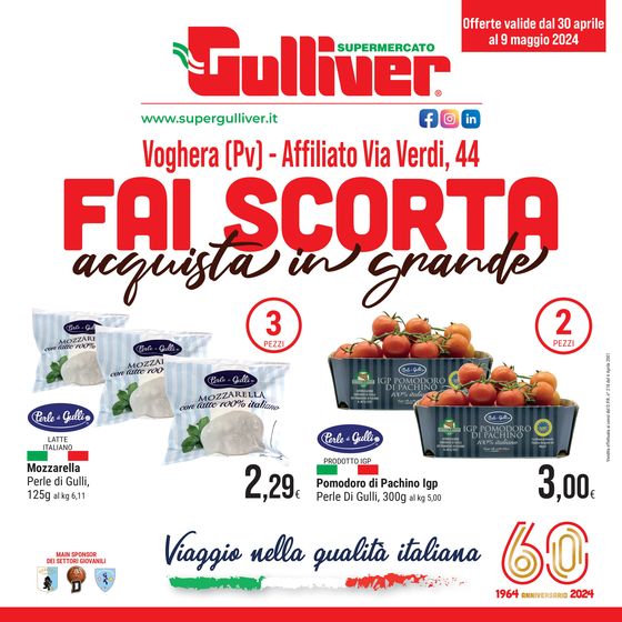 Volantino Gulliver a Genova | Fai scorta | 30/4/2024 - 9/5/2024