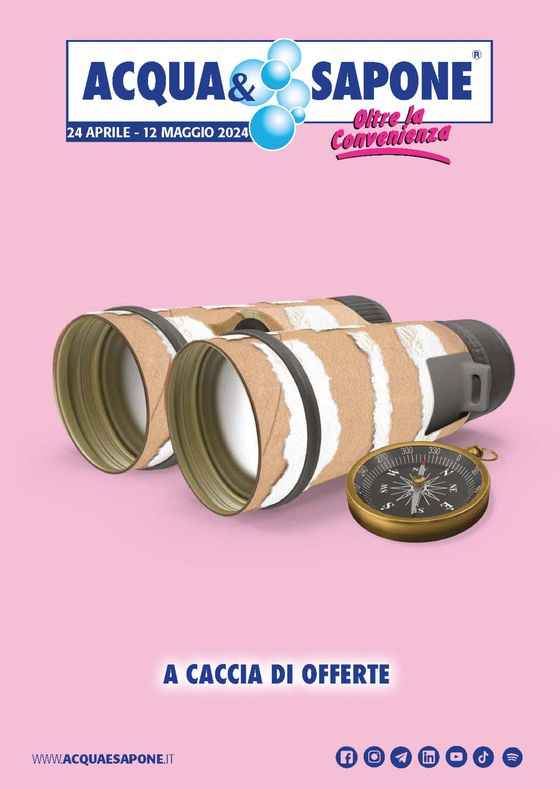 Volantino Acqua & Sapone a Sansepolcro | Oltre la convenienza | 24/4/2024 - 12/5/2024