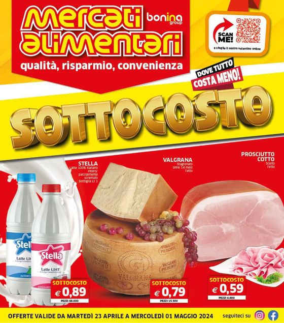 Volantino Mercati Alimentari a Terme Vigliatore | Sottocosto | 23/4/2024 - 1/5/2024