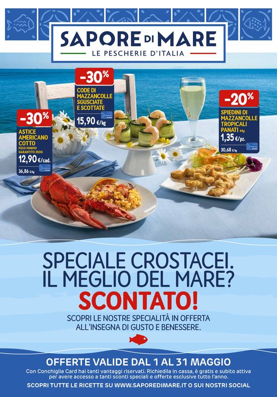 Volantino Sapore di Mare a Loreto | Speciale crostacei. Il meglio del mare? Scontato! | 1/5/2024 - 31/5/2024
