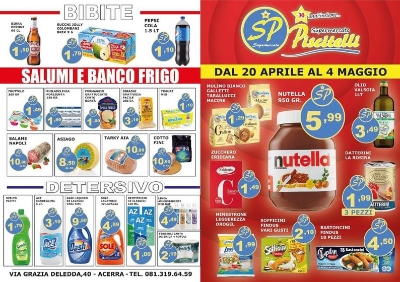 Volantino Supermercato Piscitelli a Acerra | Offerte Piscitelli | 23/4/2024 - 4/5/2024