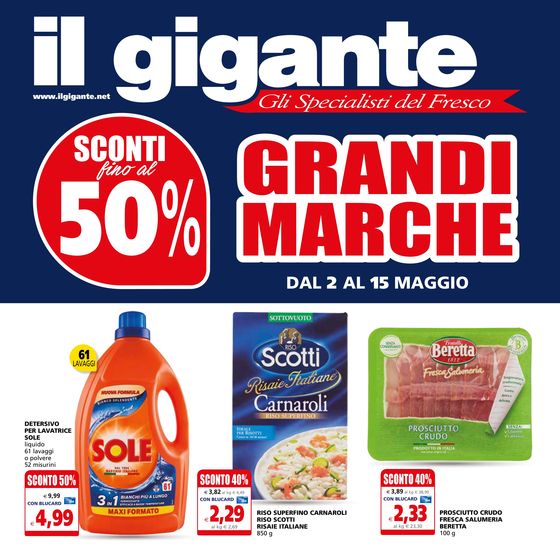 Volantino Il Gigante | Grandi marche | 2/5/2024 - 15/5/2024