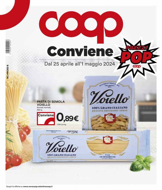 Volantino Coop a Savigliano |  Prezzi Pop  | 25/4/2024 - 1/5/2024