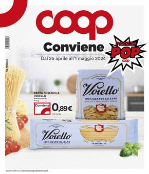 Volantino Coop a Carmagnola |  Prezzi Pop  | 25/4/2024 - 1/5/2024