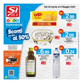 Volantino Si con Te a Sassoferrato | Sconti dal 25% al 50% | 26/4/2024 - 8/5/2024