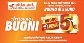 Volantino Elite Pet a Roma | Buono di 5 Euro  | 9/5/2024 - 26/5/2024