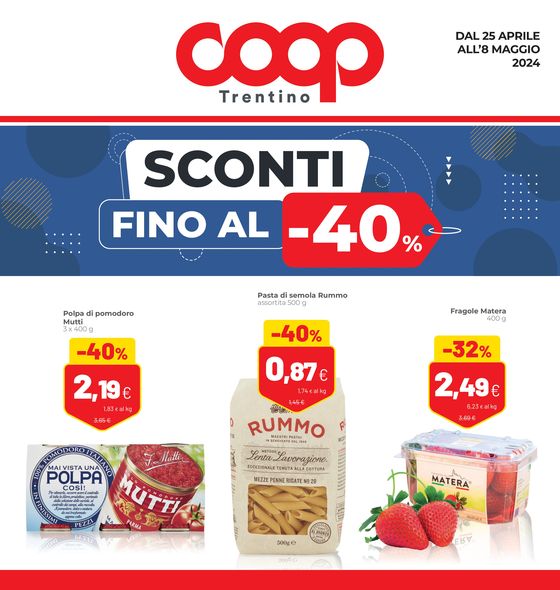 Volantino Coop a Bondone | Sconti fino al 40% | 25/4/2024 - 8/5/2024