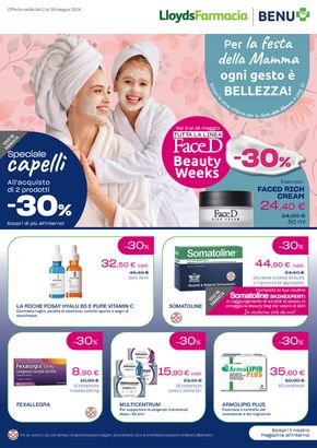 Offerte di Salute e Benessere a Empoli | Per la festa della mama ogni gesto e bellezza! in Lloyds Farmacia/BENU | 2/5/2024 - 28/5/2024