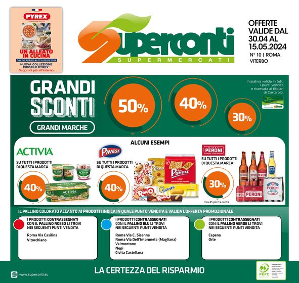 Volantino Superconti a Civita Castellana | Grandi sconti grandi marche | 30/4/2024 - 15/5/2024