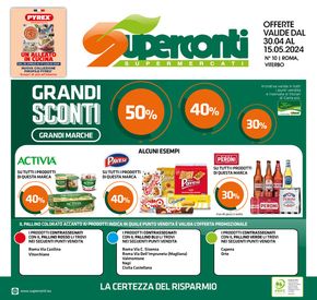 Volantino Superconti a Narni | Grandi sconti grandi marche | 30/4/2024 - 15/5/2024