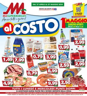 Volantino MA Supermercati a Roma | Al costo | 29/4/2024 - 7/5/2024
