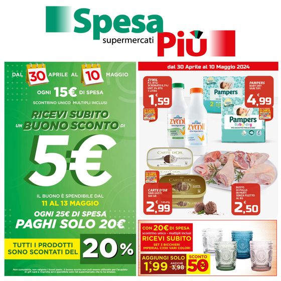Volantino SpesaPiù Supermercati a Bari | Promozioni | 30/4/2024 - 10/5/2024