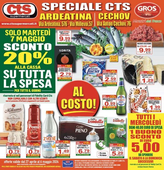 Volantino CTS Supermercati | Al costo! | 29/4/2024 - 6/5/2024