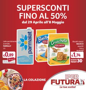 Offerte di Iper e super a Castellabate | Supersconti fino al 50% in Futura | 29/4/2024 - 8/5/2024