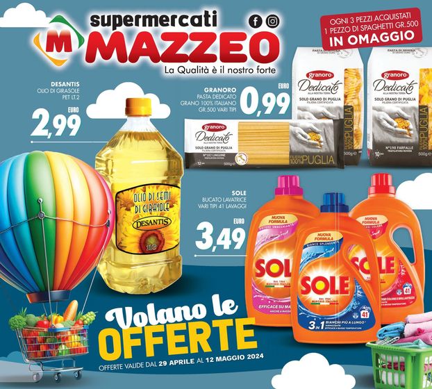 Volantino Mazzeo Supermercati | Volano le offerte | 29/4/2024 - 12/5/2024