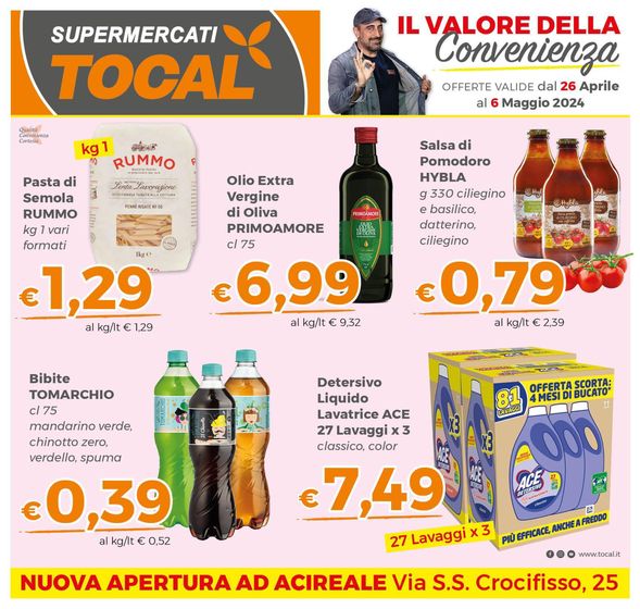 Volantino Tocal  a Pedara | Il valore della convenienza | 29/4/2024 - 6/5/2024