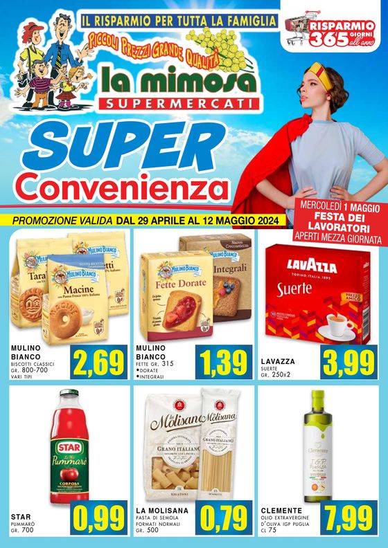 Volantino La Mimosa Supermercati a San Giuseppe Vesuviano | Super convenienza | 29/4/2024 - 12/5/2024