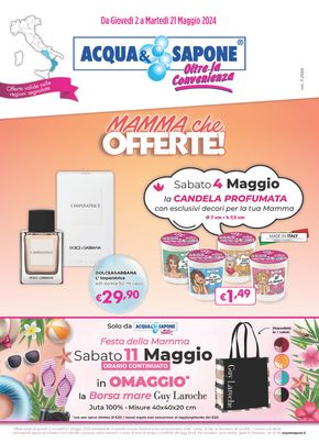 Volantino Acqua & Sapone a Campora San Giovanni | Mamma che offerte | 2/5/2024 - 21/5/2024