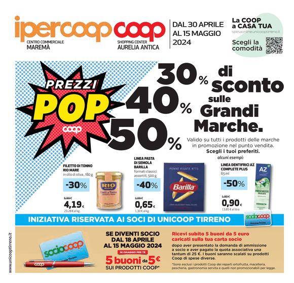 Volantino Ipercoop | Grandi marche | 30/4/2024 - 15/5/2024