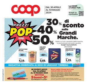 Volantino Coop a La Spezia | Grandi marche | 30/4/2024 - 15/5/2024