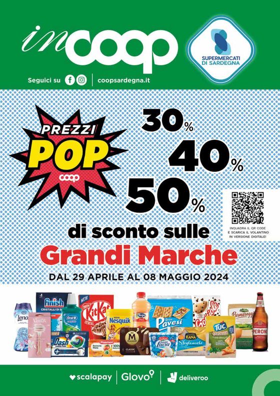 Volantino Coop a Capoterra |  Prezzi Pop  | 29/4/2024 - 8/5/2024
