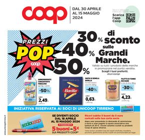 Offerte di Iper e super a Campagnano di Roma | 30% 40% 50% in Coop | 30/4/2024 - 15/5/2024