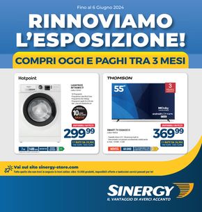 Volantino Sinergy a Cava de' Tirreni | Rinnoviamo l'esposizione! | 3/5/2024 - 6/6/2024