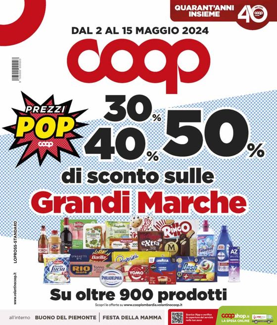 Volantino Coop a Gorgonzola | Grandi marche | 2/5/2024 - 15/5/2024