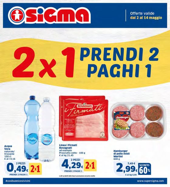 Volantino Sigma a Parma | 2x1 Prendi 2 paghi 1 | 2/5/2024 - 14/5/2024