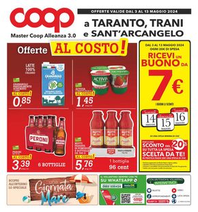 Volantino Superstore Coop a Francavilla in Sinni | Offerte Al costo! | 3/5/2024 - 13/5/2024