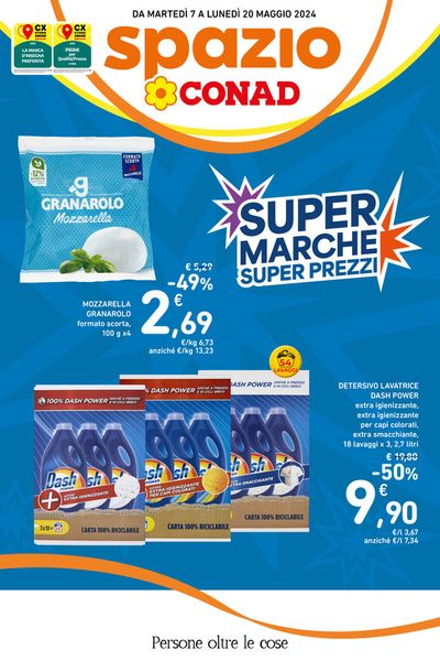 Volantino Spazio Conad a Bussolengo | Offerte Spazio Conad: Super marche ,Super prezzi! | 7/5/2024 - 20/5/2024