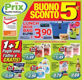Offerte di Discount a Civezzano | Buono sconto 5€ in Prix | 30/4/2024 - 9/5/2024