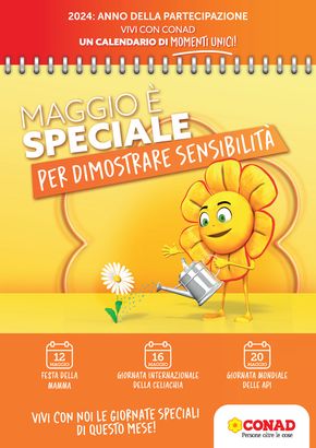 Volantino Spazio Conad | Maggio e speciale per dimostrare sensibilita | 1/5/2024 - 31/5/2024